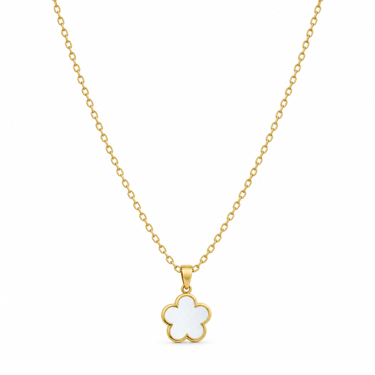 🌼 Flower Necklace | Gold-Tone Daily Wear | Women Minimalist Charm
