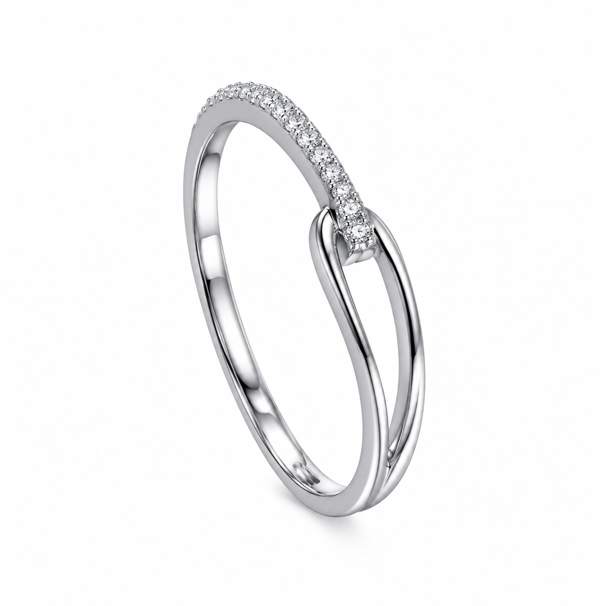 🕊️ Statement Ring | Silver Crystal Styling | Women Teardrop Elegance