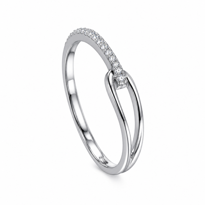 🕊️ Statement Ring | Silver Crystal Styling | Women Teardrop Elegance