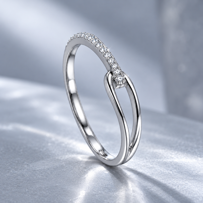 🕊️ Statement Ring | Silver Crystal Styling | Women Teardrop Elegance