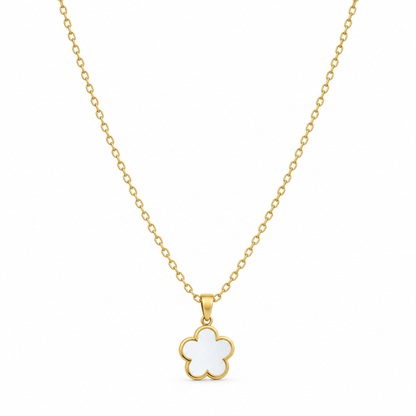 🌼 Flower Necklace | Gold-Tone Daily Wear | Women Minimalist Charm